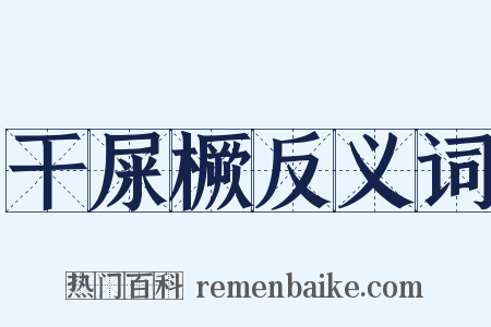 干屎橛反义词是什么意思的图片